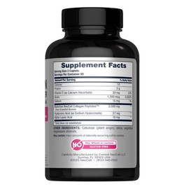 NeoCell Collagen Beauty Builder | 150 Caplets | Grass Fed BioActive Peptides | with Biotin and Hyaluronic Acid | Radiant Skin & Strong Nails Supplement