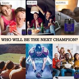 Smells Like A Baltimore Win Scented Candle Football Themed Merch Fan Shop Men Women Sport Stuff Gear Decor Ravens Team Accessories Guy Him Brother Dad Friend Boyfriend Birthday Unique Cool Funny Gift