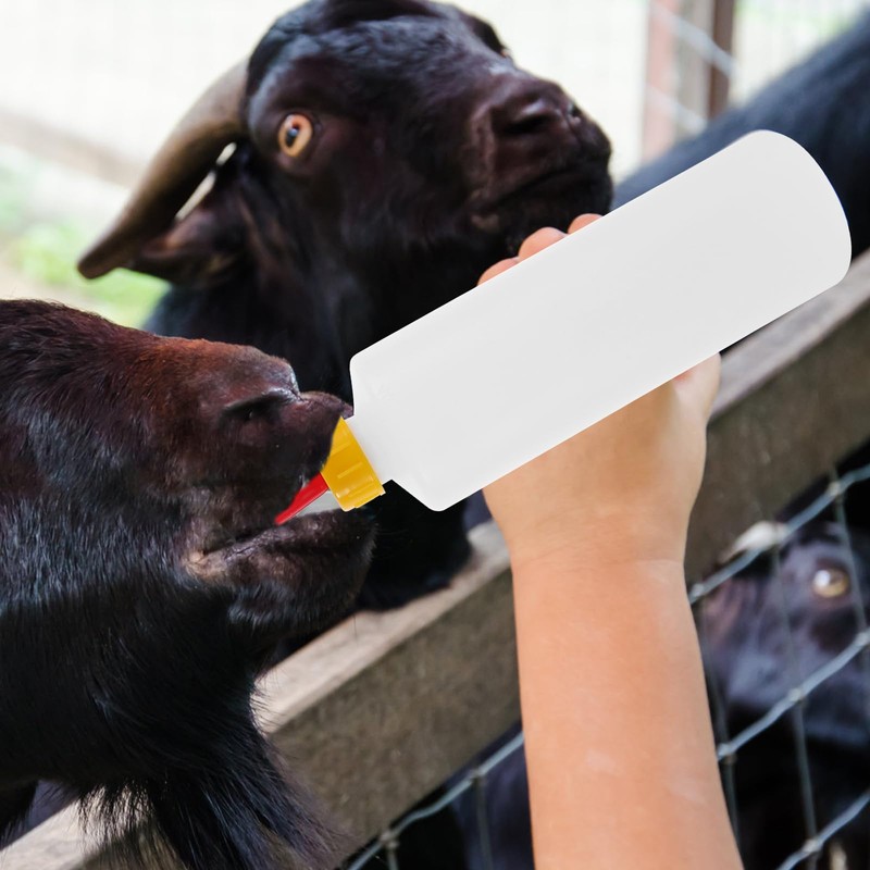 DOITOOL 5pcs 400ml Lamb Feeding Bottle, Small Animal Milk Bottle