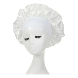 2 Gorros De Satín Método Curly Para Dormir Banda Ajustable
