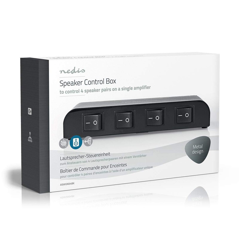 Nedis - Speaker control unit - 4 way - connection