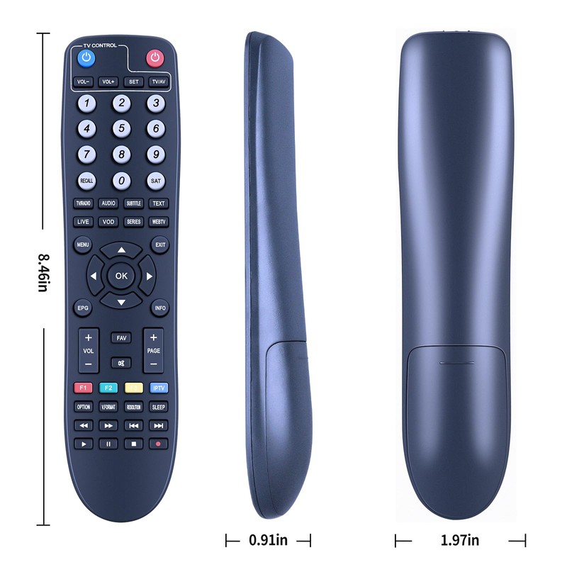 TCNOUMT Remote Control Replacement Compatible with Xsarius Android IPTV Box
