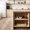 Menkxi 2 Set Pull out Tray Cabinet Organizer Wooden Pull