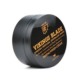 VIKINGS BLADE Luxury Shaving Cream, Sandalwood & Western Red Cedar, Silky Buttery Smooth, Surfactant Base. Refreshing, Clean, Close, FOAMING Shave Cre