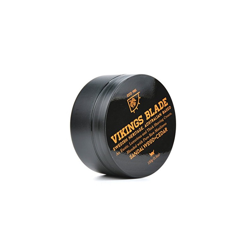 VIKINGS BLADE Luxury Shaving Cream, Sandalwood & Western Red Cedar,
