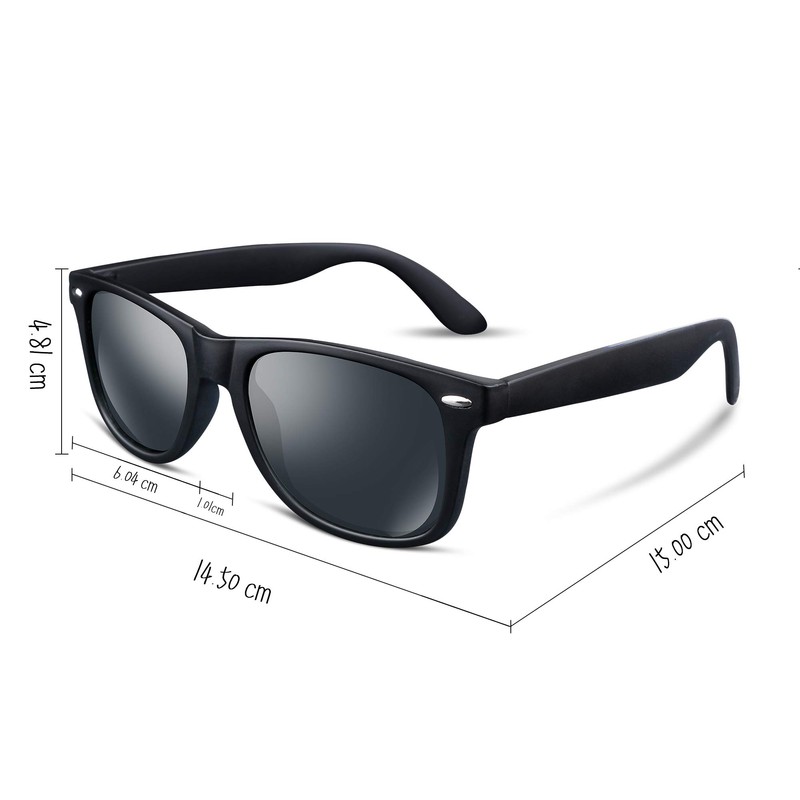 FEISEDY B1858 Polarized Sunglasses, Men's, Ultra Lightweight, Colored Lens, Large
