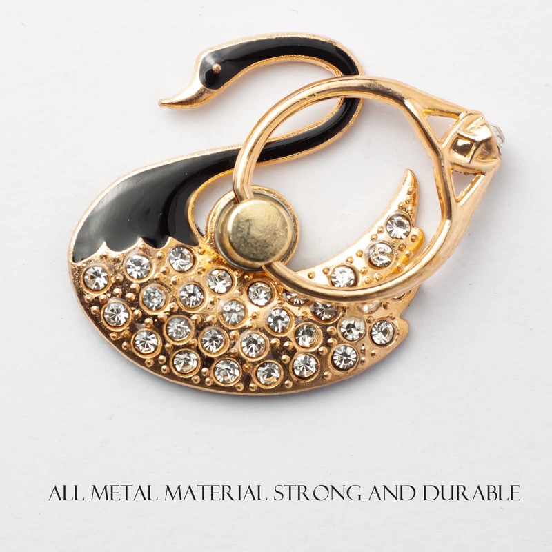 [2 Packs] Swan Glitter Bling Bling Phone Ring Holder, Sparkle