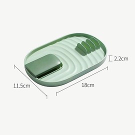 Tokaneit Multifunctional Kitchen Utensil Rack, Pot Lid Holder, Spoon Rest Stand, Pot Lid Rest and Cutlery Tray to Prevent Drip Stains, Ideal for Kitchen Utensils, Pack of 2