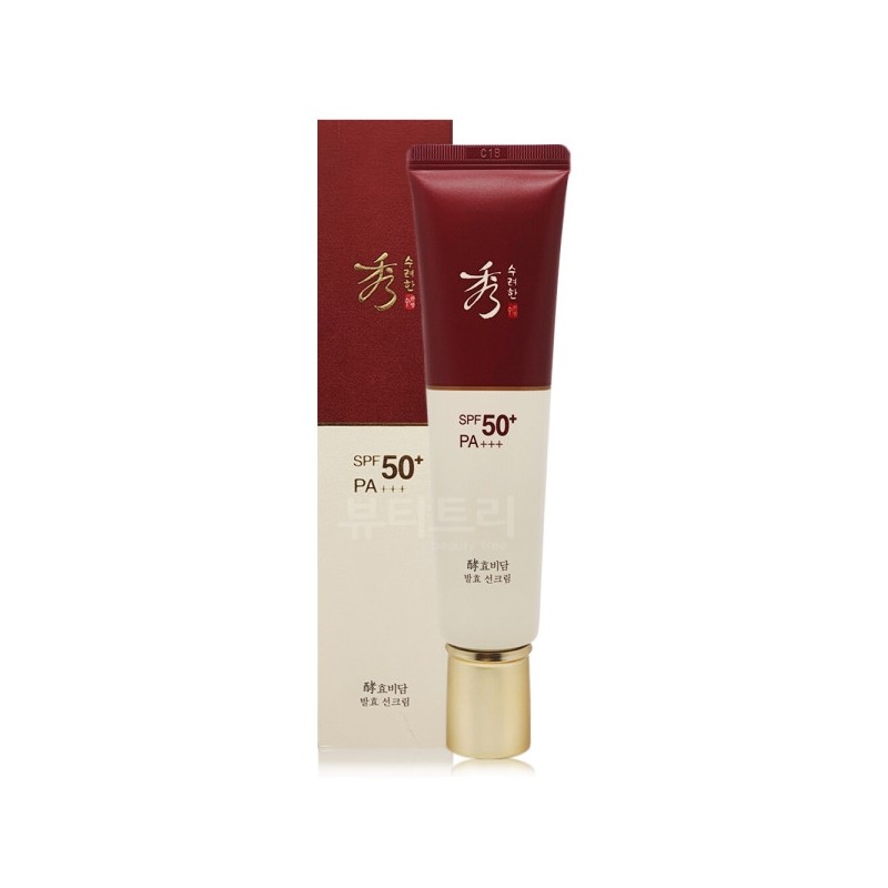 Sooryehan Hyobidam Fermented Sun Cream 60ml / 수려한 효비담 발효