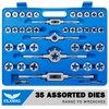 EilxMag 110PCS Hardened Alloy Steel Metric Tap and Die Rethreading