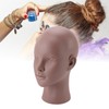Female Bald Head Mannequin PVC Soft Rubber Human Skin Texture
