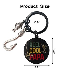 Xedatric Father's Day Cool Fishing Gifts for Men, Dad and Grandpas: Cool fishing Keychain Presents and Birthday Gift Ideas for Fisherman Lovers and Male Family Members