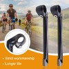 WEEROCK Bike Stem 25.4mm*22.2mm Aluminum Alloy and Steel Gooseneck Shape