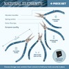 The Beadsmith Wooden Pliers Set - Natural Elements - 4-Piece