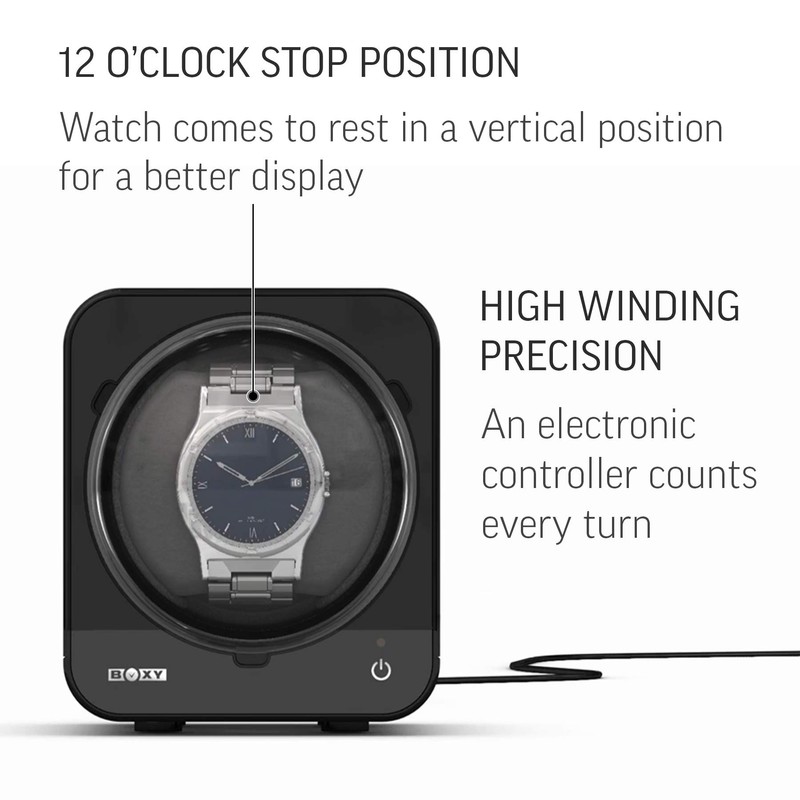 Abest Boxy Watch Winder for Automatic Watches with Vertical Rotor