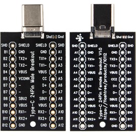 whiteeeen USB tipo c macho y hembra de 24 pines de salida completa (tipo C hembra + tipo macho)