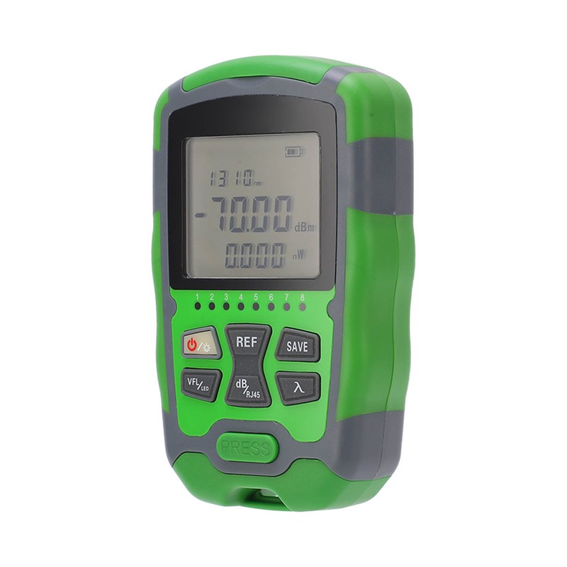 Optical Fiber Power Meter Optic Cable Tester ‑70~+10dbm Digital Display