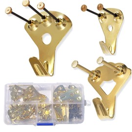 Godrii 26 Pcs Wall Hanging Hooks, Wall Hanging Nails, Load 66.1 lbs (30 kg), Convenient for Decorating Frames with Nails on Plasterboard or Wooden Walls, Multi-functional Hooks, Picture Frame, Picture