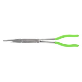 OEMTOOLS 22633 13 Inch X-Type Long Nose Pliers, Straight, Precision Grip, Steel, With Comfort Grip Handle