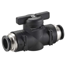 MiJunHD 12mm BUC Pneumatic Valve, 1 Piece Manual Switch Controller Push to Connect Shut Off Ball Valve for Air Flow Control