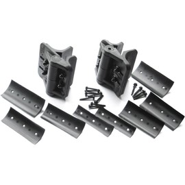 NMI Fence - Cornerstone Black Nylon Polymer Self-Closing Adjustable Hinges for Chain Link Posts, Fasteners Included, 2 Hinges Included - CH200FR-BK - Nationwide Industries