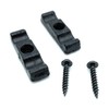 JAM2DAY Pack of 2 Black Turn Buttons/Catches With Screws For