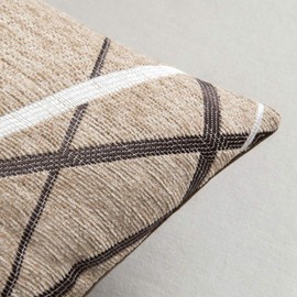 MIULEE Set of 2 Cushion Covers Decorative Chenille Cosy Modern Decorative Cushion Cover Cushion Cover Feather Cushion Covers Cushion for Sofa Bedroom