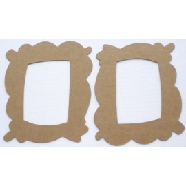 Unbranded {6}  JELLY FRAME - Decorative Picture Frames Chipboard Die Cuts - 4 1/4" x 4 7/8