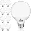 hansang 8 Pack Bathroom Light Bulbs, 5000K Daylight LED Globe