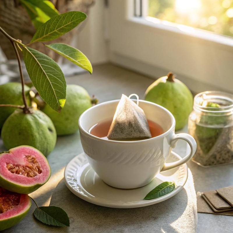 FullChea - Guava Leaves Tea Bags, 50 Teabags - Hojas