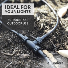 ellumiere Garden Lighting Cable - Electric Garden Lights - Plug n Play System (2m Long)