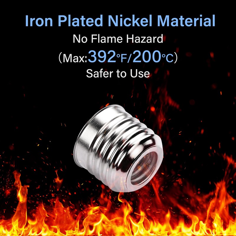 SinLoon 10 Pcs E27 to E14 Socket Adapter E27 to