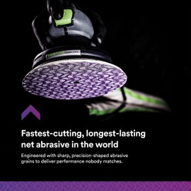 3M Cubitron II Net Disc Roll 31650, Fastest-Cutting, Longest-Lasting, Dust Capture, 6 in, 80+ grade, 50 Discs/Roll