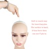 Voloria 4PCS Realistic Female Mannequin Long Neck PVC Bust Wig