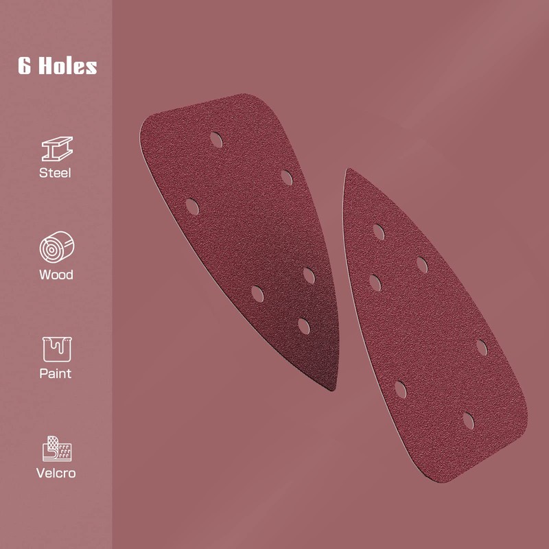 Detail Sanding Sheets Set Mouse Sandpaper 140mm x 100mm 6