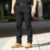 YAXHWIV Men's Flex Ripstop Tactical Pants Lightweight Hiking Casual Cargo