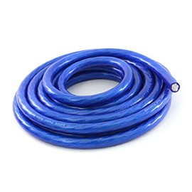 KnuKonceptz Bassik 0 Gauge Power/Ground Wire Cable Blue 25 Foot Coil