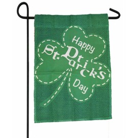 SouthBeach ST. SAINT PATRICK'S DAY SHAMROCK IRISH GARDEN BANNER/FLAG 12"X18" SLEEVED POLY