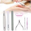 Clip para Piel Muerta, Lima de Uñas, Pinzas para Cutículas,