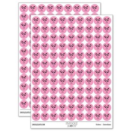 Maracas Music Instrument 200+ Round Stickers - Gloss Finish - 0.50" Size - Light Pink