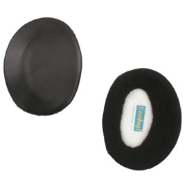 Earbags Fashion Ear Warmers Leather Black M