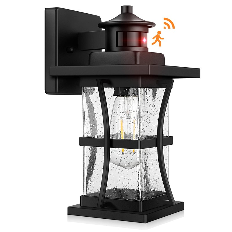Motion Sensor Outdoor Wall Lights Fixture, Advanced Dusk to Dawn
