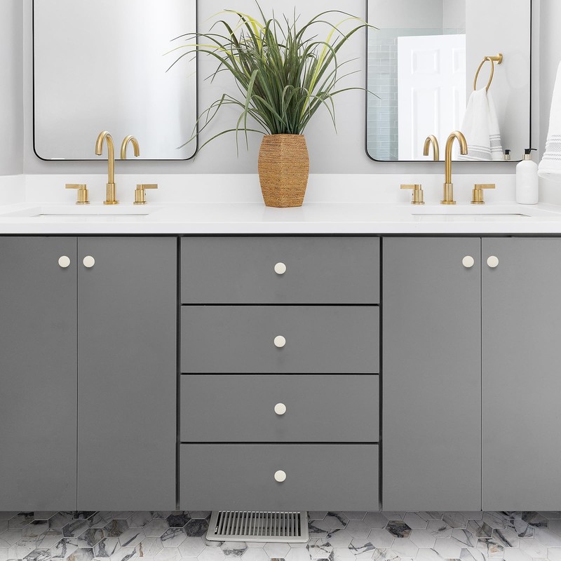 Ravinte 5 Pack Drawer Pulls 1-1/4 Inch Kitchen Cabinet Knobs