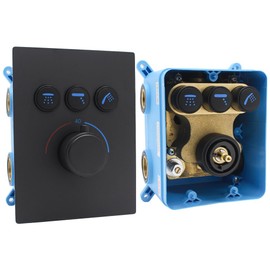 ‌Only Compatible with Enga Push Button Diverter Cartridge Replacement Kit - 1x Temperature Cartridge + 2x Check Valves + 3x Button Cartridges