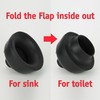 SteadMax Rubber Toilet Plunger, Double Thrust Force Cup, Heavy Duty,