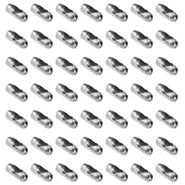 70Pcs Silver Ball Chain Connectors Fit for 3mm 3.2mm Beaded Chains Pull Connector Clasps for Roman Rollers Blinds Ceiling Fan Decor Chain Repair Jewelry Making Accessorie Clips for DIY Crafts