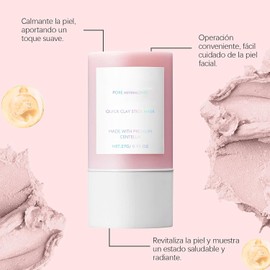 Mascarilla de Arcilla en Barra con Centella Asiática, Poremizing Quick Clay Stick Mask, Limpia Profundamente los Poros, Nutre Suavemente la Piel, Adecuado para Pieles Grasas y Sensibles