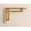 Satin Brass Art Deco Solid Brass Brackets | Brass Shelving