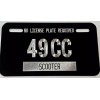 Diamond Etched Products Scooter Moped Tag No License Plate Required