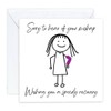 get well soon card Broken arm sorry about your mishap